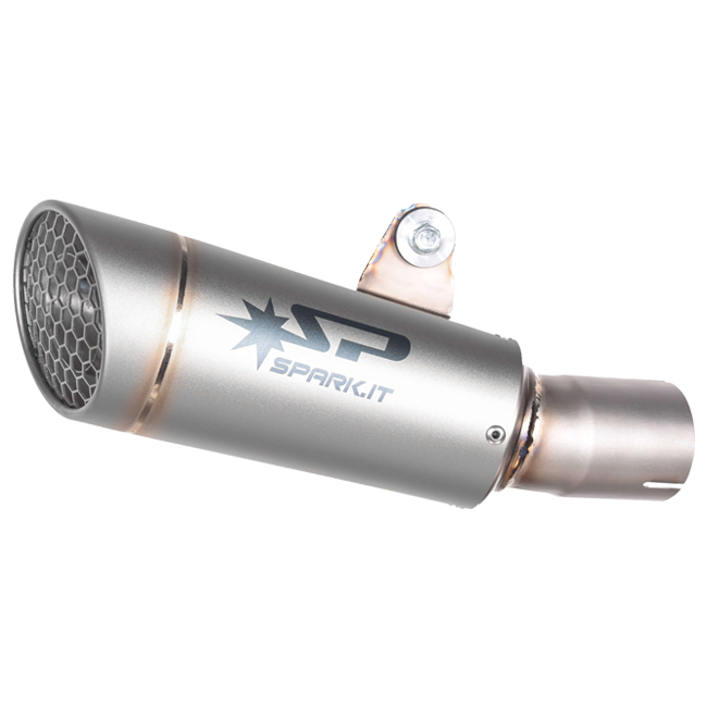 Spark Exhaust Slip-On Grid-O Titanium BMW M1000RR K66 (21-25) GBM0702