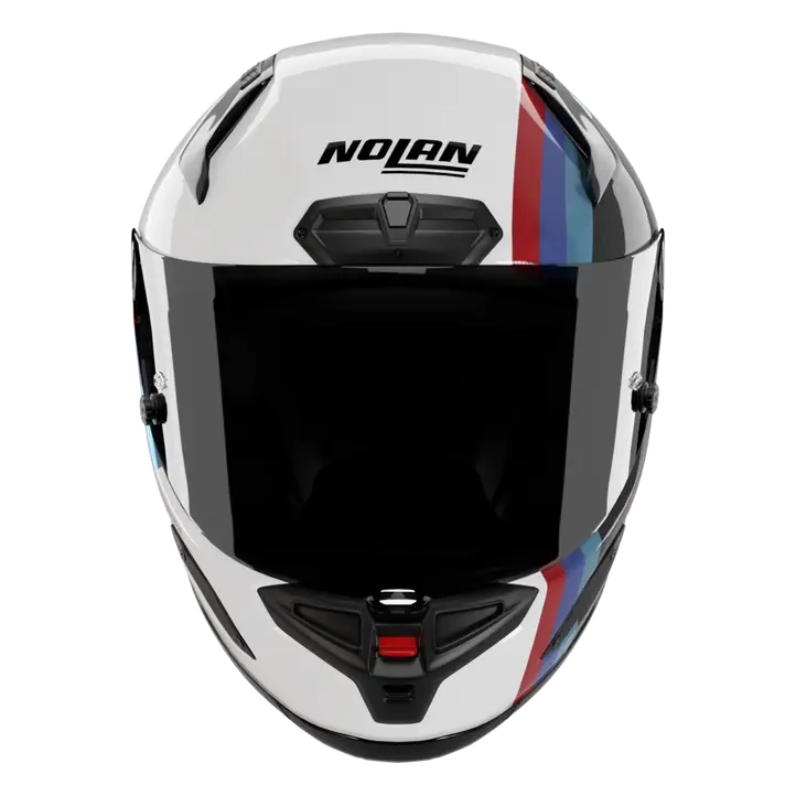 Nolan X-804 RS Helm Ultra Carbon Gemini Wit/Blauw/Rood 365