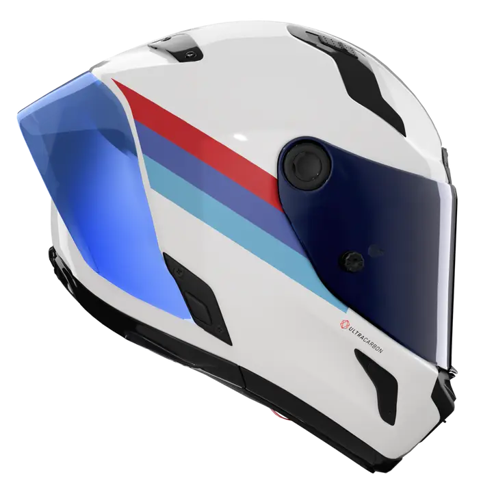 Nolan X-804 RS Helm Ultra Carbon Gemini Wit/Blauw/Rood 365