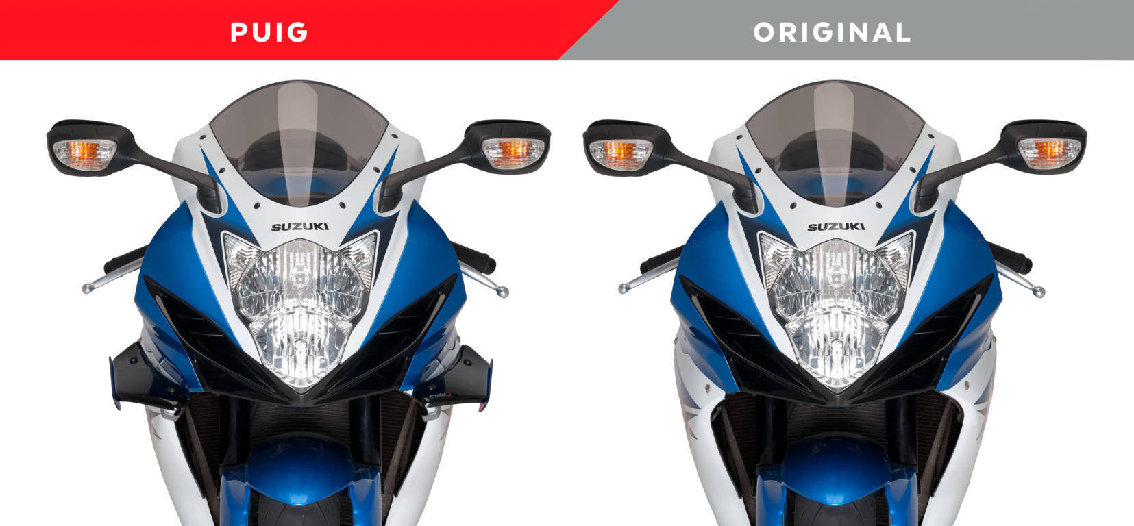 Puig Winglets Spoiler Downforce Suzuki GSX-R 600/750 (11-16) 3163