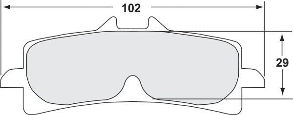 Performance Friction 7617 Racing-Bremsbeläge 333 Ducati Panigale V4/S/R (18-24)