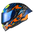 Nexx X.R3R Helm Ziger Carbon Oranje Blauw 01XR323513169 
