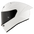 KYT KX-1 Race GP Helm Effen Wit Y6KXX0W3 