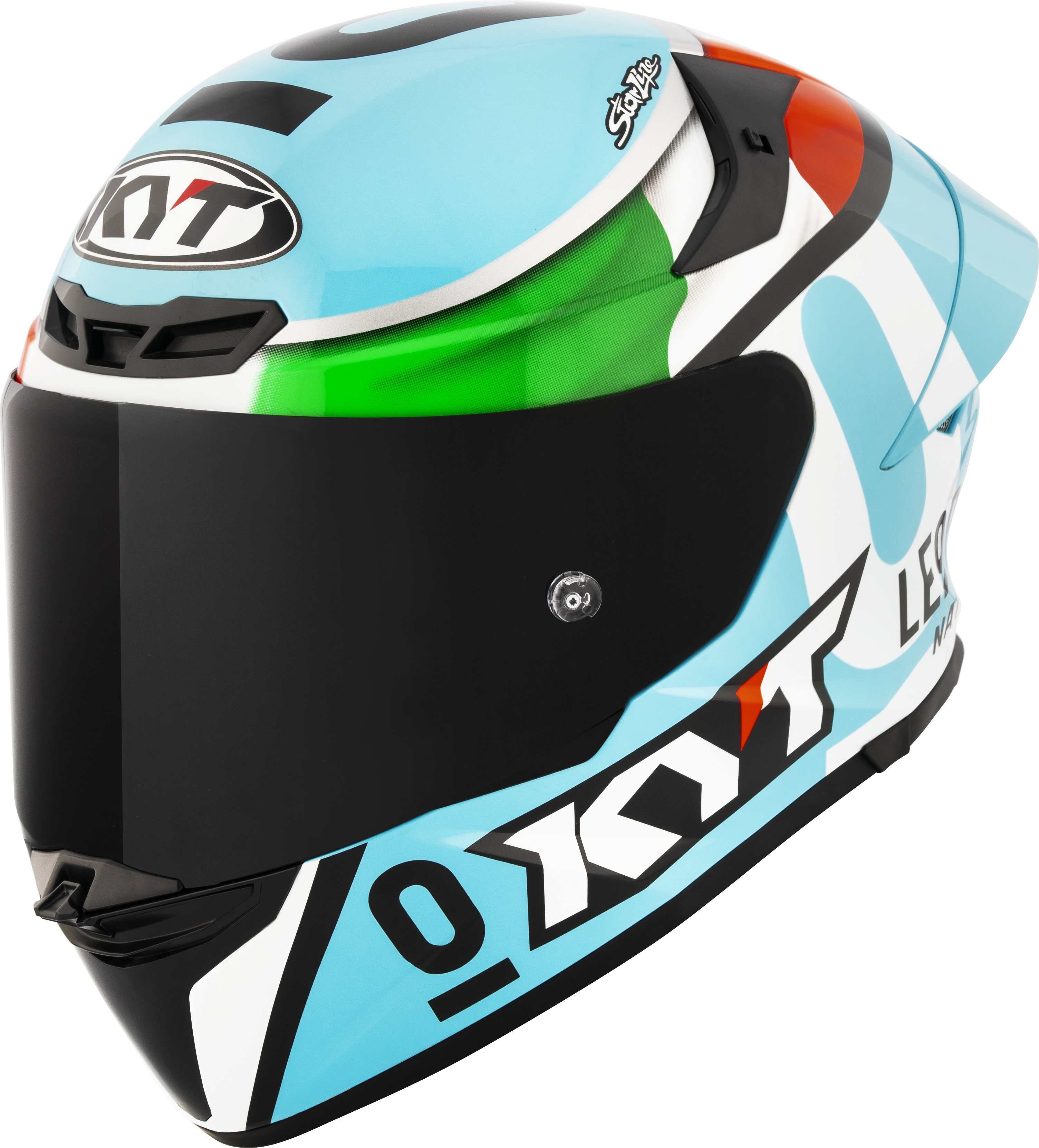 KYT TT-Revo Helm Leopard Racing Replica Italien Tricolore Y6TR0017