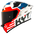 KYT TT-Revo Helm Fuselage Red Y6TR0020