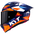 KYT R1R Racing Helm Carbon Diamond Blauw / Oranje Y6R10006 